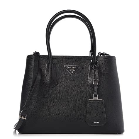 prada leather handbags black|prada saffiano outlet.